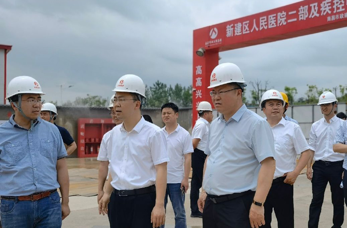 新建區(qū)委常委、常務副區(qū)長賈中強到新建區(qū)職業(yè)技術(shù)學校新校區(qū)建設(shè)項目、新建區(qū)人民醫(yī)院二部及疾控中心項目調(diào)研