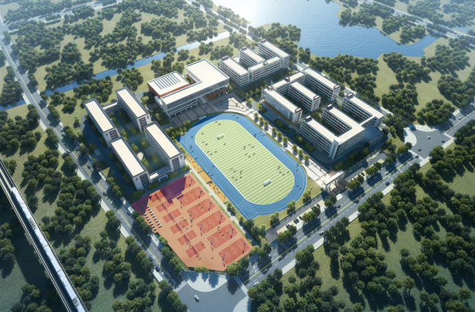 新建區(qū)職業(yè)技術學校新校區(qū)建設項目首棟主體結構順利封頂